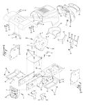 Part Location Diagram of 174643X013 Husqvarna Saddle Silkscreen